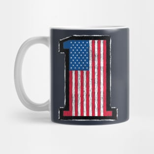 USA number 1 flag Mug